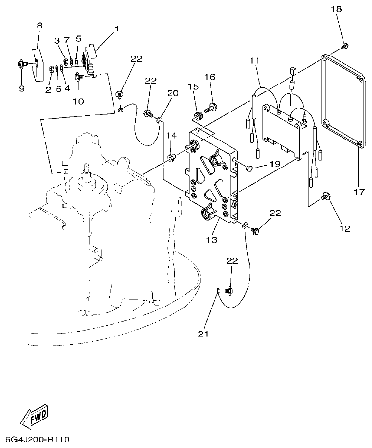 Yamaha 150AET, 200AET, L150AET, L200AET ELECTRICAL 1 parts diagram